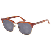 グッチ ロゴ UVカット ハーフリム クリングスタイプ アイウェア サングラス GG0382S ブラウン プラスチック レディース GUCCI 【中古】